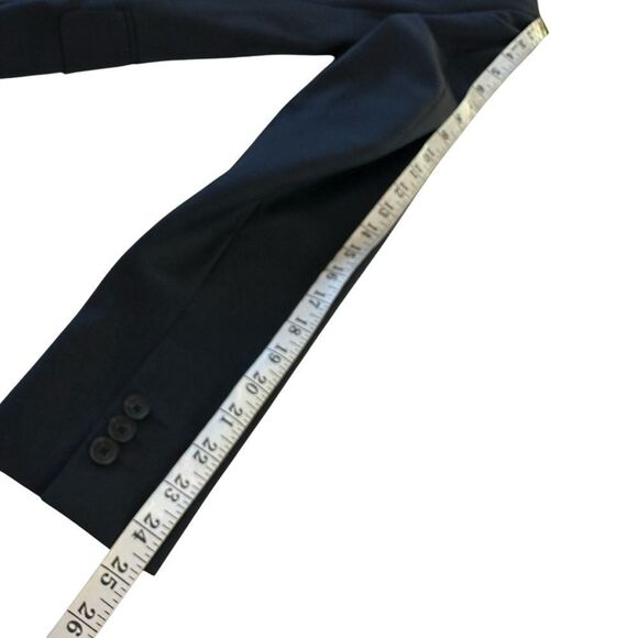 Theory Men's Wool Double Button Navy Blue Slim Fit Blazer, 36 - Picture 11 of 11